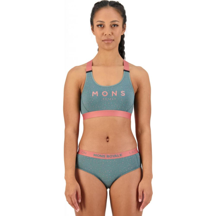 Bustiera merino Mons Royale Stella X-Back Bra Terrazzo [2]