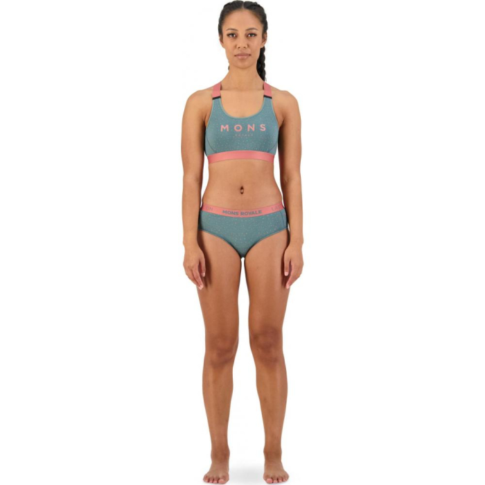 Bustiera merino Mons Royale Stella X-Back Bra Terrazzo [4]