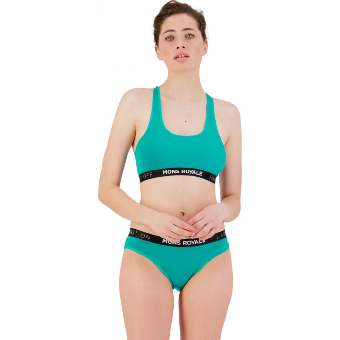 Bustiera merino Mons Royale W Sierra Sports Bra Marina [2]