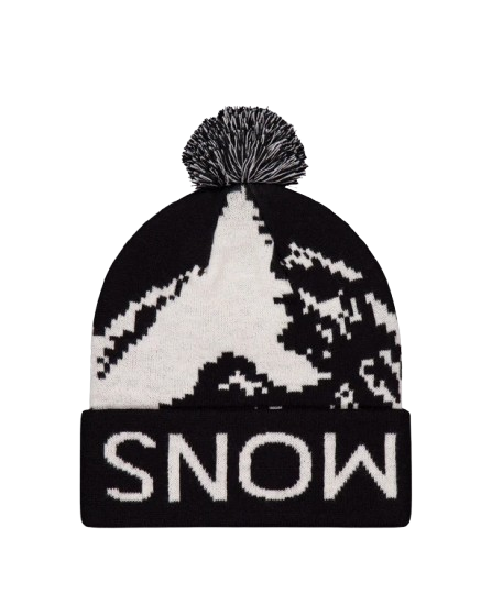 Caciula Mons Royale Mtn Pixel Pom Pom Black White [2]