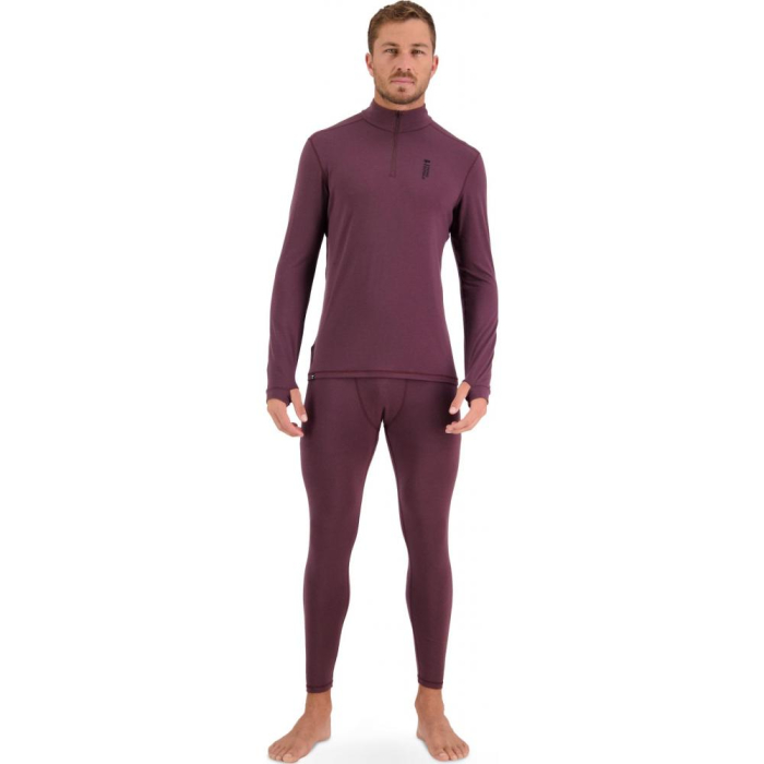 First layer merino Mons Royale Cascade Merino Flex 200 1/4 ZIP Oak [3]