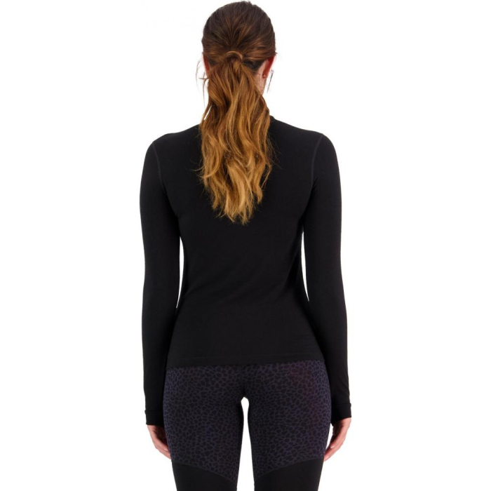 First layer merino Mons Royale Cascade Merino Flex 200 Mock Neck LS Black [2]