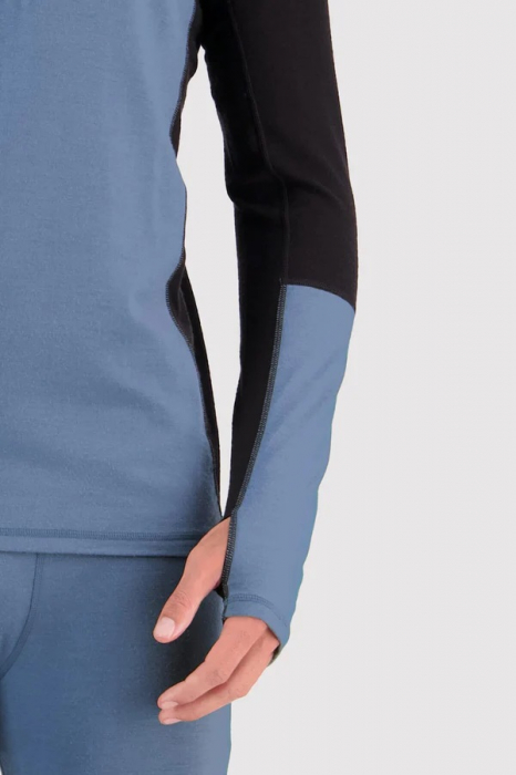 First layer merino Mons Royale Olympus Half Zip Blue Slate Black [3]