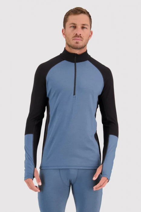 First layer merino Mons Royale Olympus Half Zip Blue Slate Black [2]