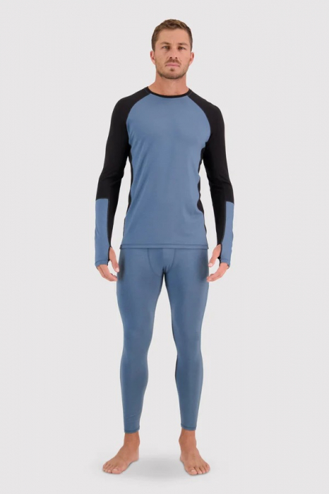 First layer merino Mons Royale Olympus LS Blue Slate Black [4]