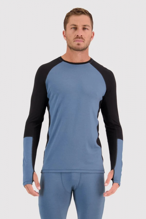 First layer merino Mons Royale Olympus LS Blue Slate Black [2]