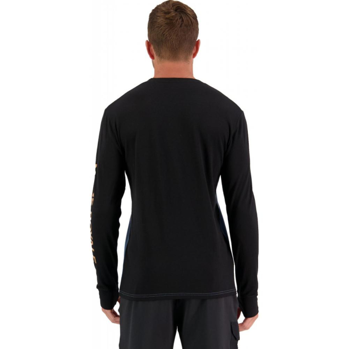 First layer merino Mons Royale Yotei LS Black / Blue Slate [3]