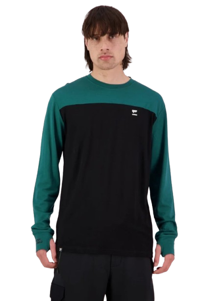 First Layer Merino Mons Royale Yotei LS Evergreen [2]