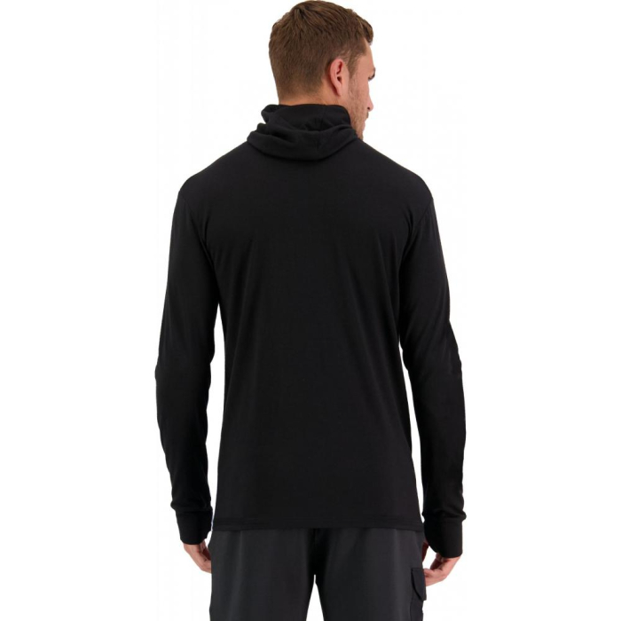 First layer merino Mons Royale Yotei Powder Hood LS Black [2]