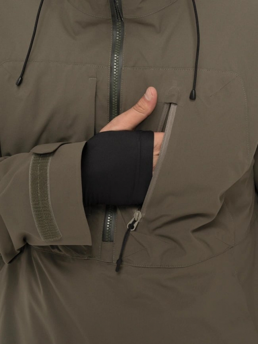 Geaca Armada Barbati Anorak Wetherill 2L Ins Olive Natural [11]