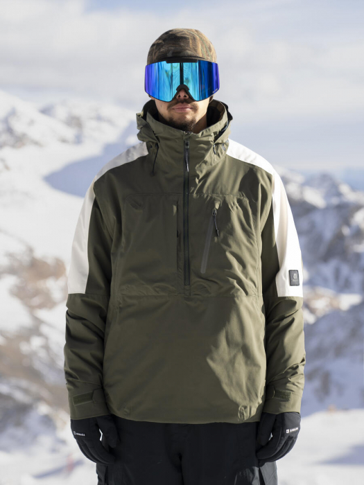 Geaca Armada Barbati Anorak Wetherill 2L Ins Olive Natural [13]