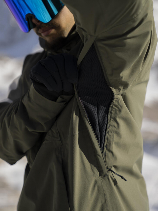 Geaca Armada Barbati Anorak Wetherill 2L Ins Olive Natural [21]