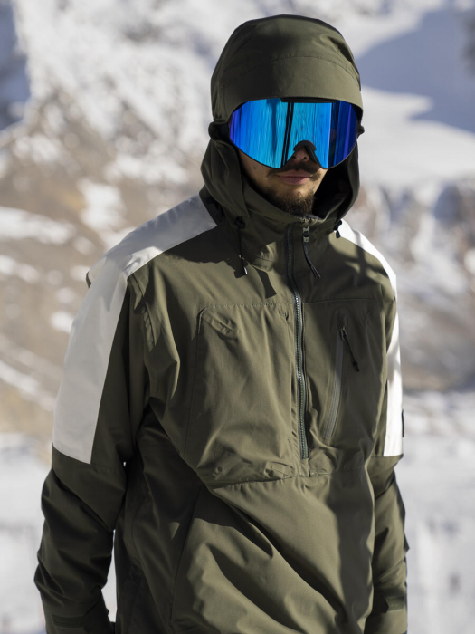 Geaca Armada Barbati Anorak Wetherill 2L Ins Olive Natural [17]