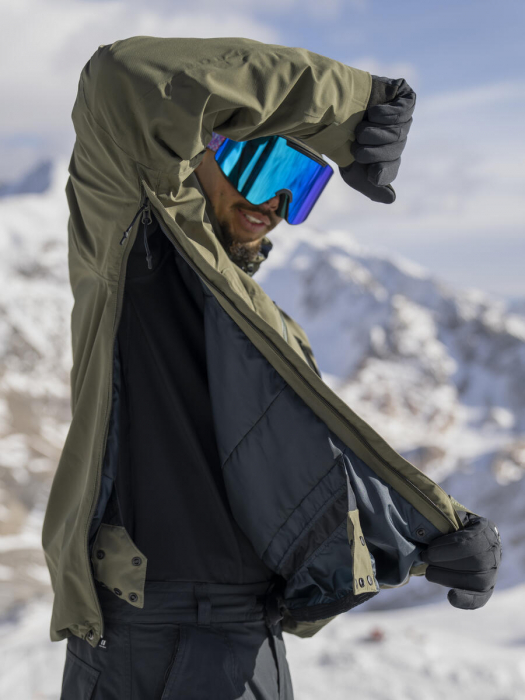 Geaca Armada Barbati Anorak Wetherill 2L Ins Olive Natural [19]