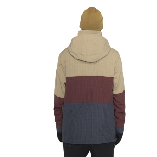 Geaca Armada Barbati Salisbury 2L Anorak Khaki/Burgundy [9]