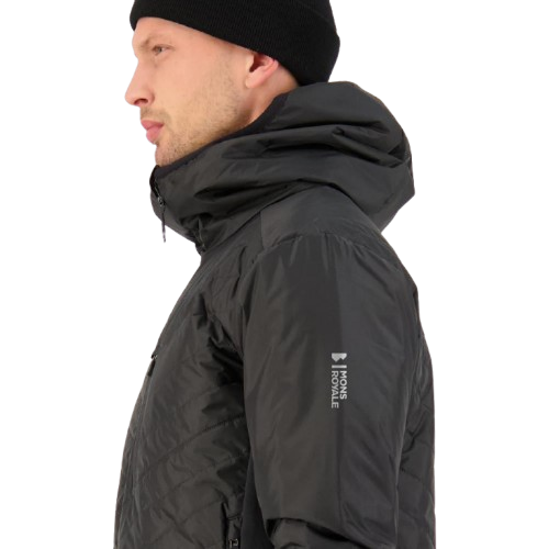 Geaca Merino Mons Royale Arete Wool Insulation Hood Black [4]