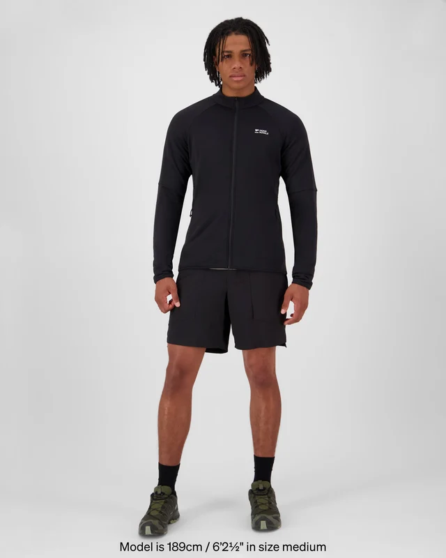 Mons Royale Quad Merino Fleece férfi középréteg dzseki Black [4]
