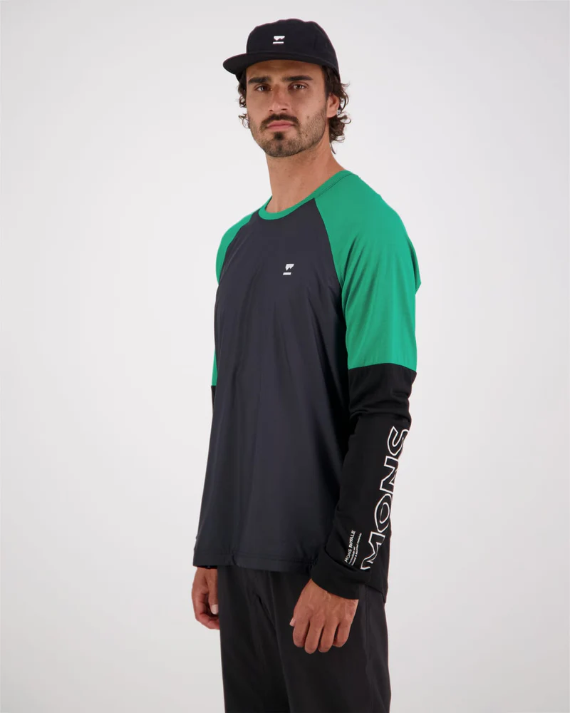 JERSEY MERINO MONS ROYALE TARN SHIFT ENDURO DH GREEN [2]