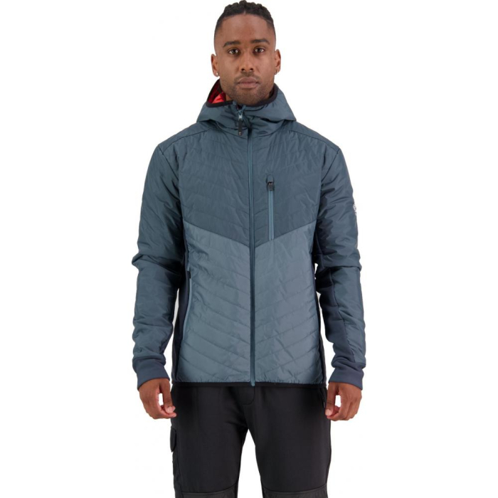 Mid Layer merino Mons Royale Arete Wool Insulation Hood Midnight / Slate [2]
