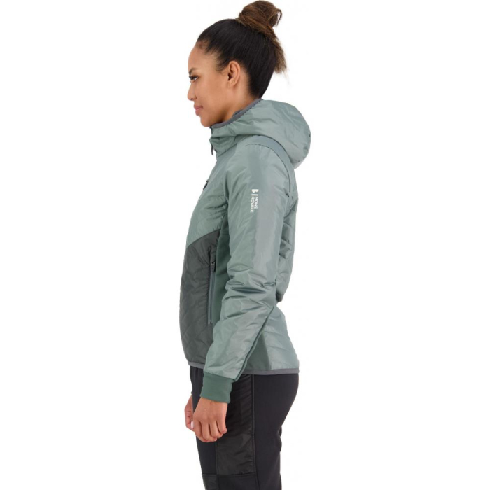 Mid Layer merino Mons Royale Neve Wool Insulation Hood Sage / Burnt Sage [3]