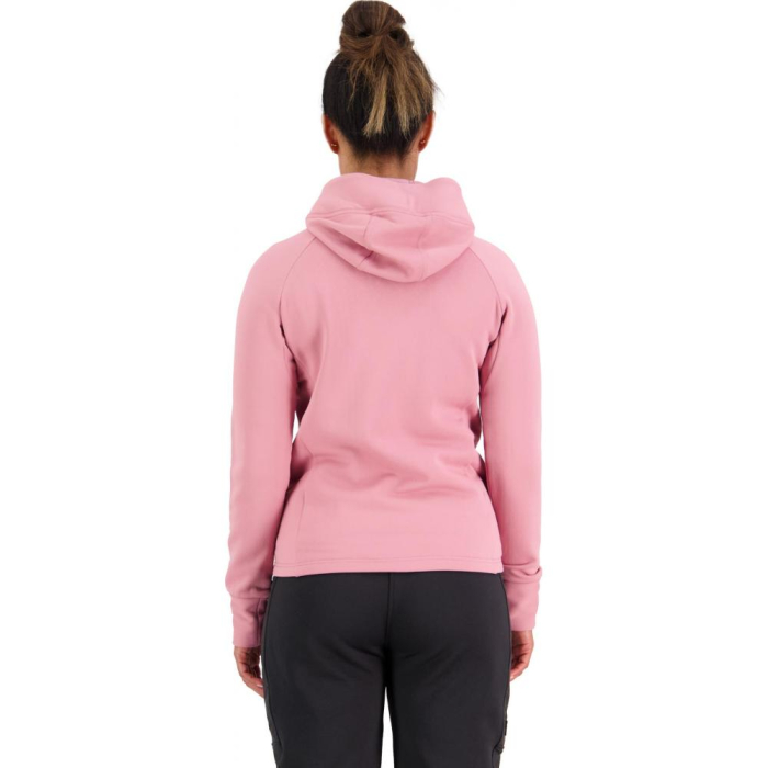 Mid Layer merino Mons Royale Nevis Wool Fleece Hood Dusty Pink [2]