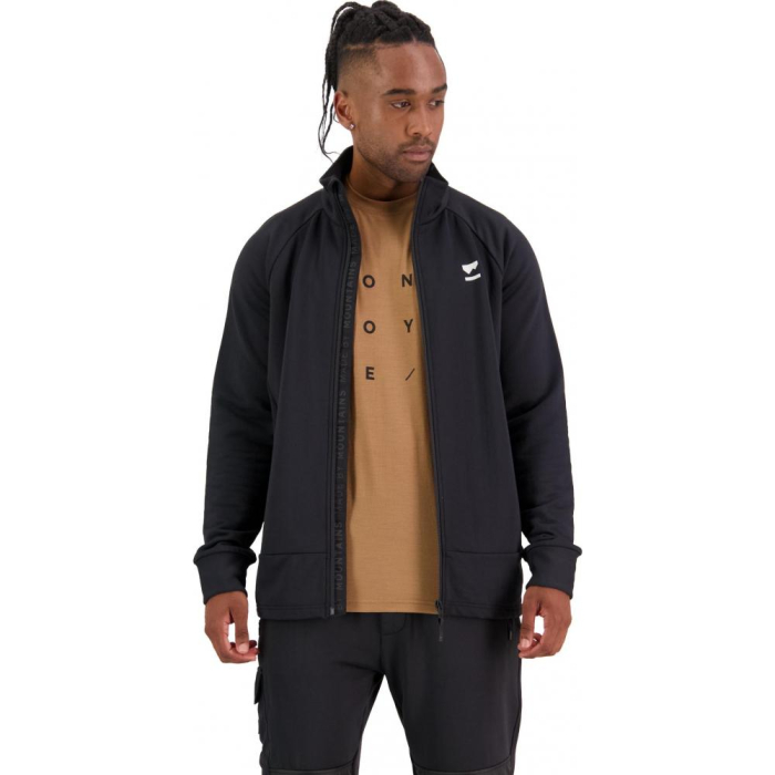 Mid Layer merino Mons Royale Nevis Wool Fleece Jacket Black [2]