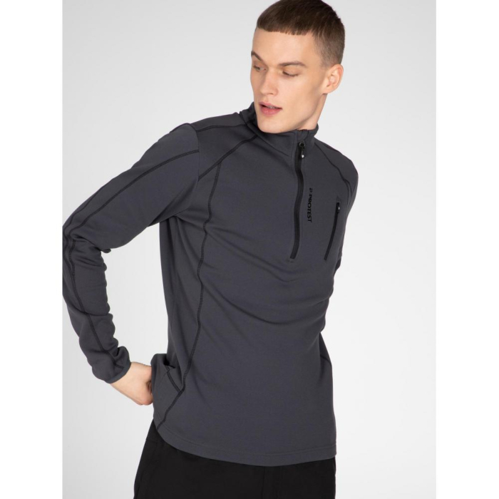 Midlayer Protest HUMANS 1/4 zip top Asphalt [3]