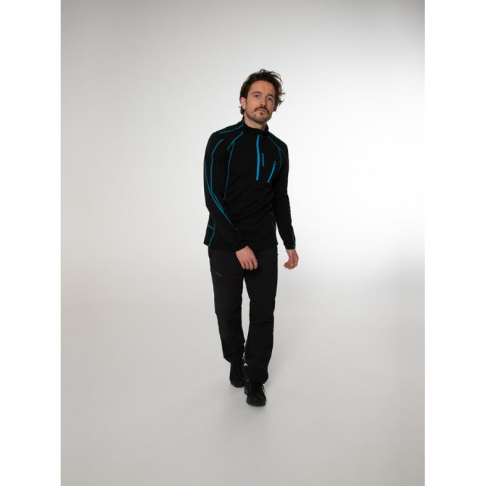 Midlayer Protest HUMANS 1/4 zip top True Black [3]