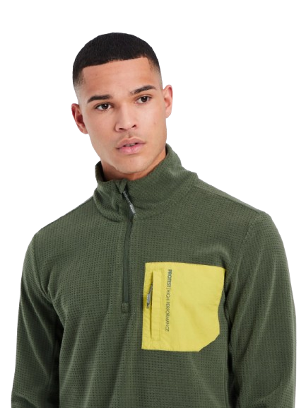 Midlayer Protest Prtlomono 1/4 Zip Atlantic Green [6]