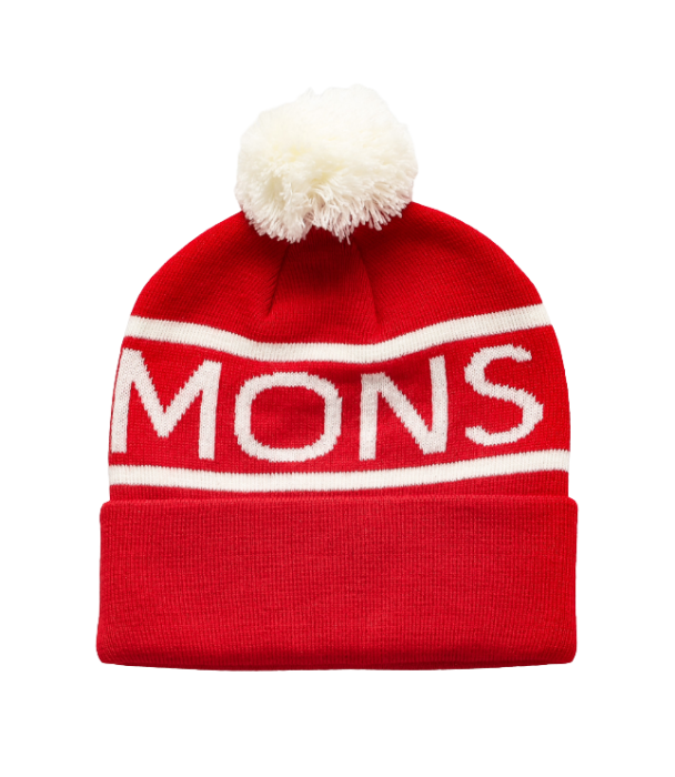 Caciula Mons Royale Pom Pom Retro Red [1]