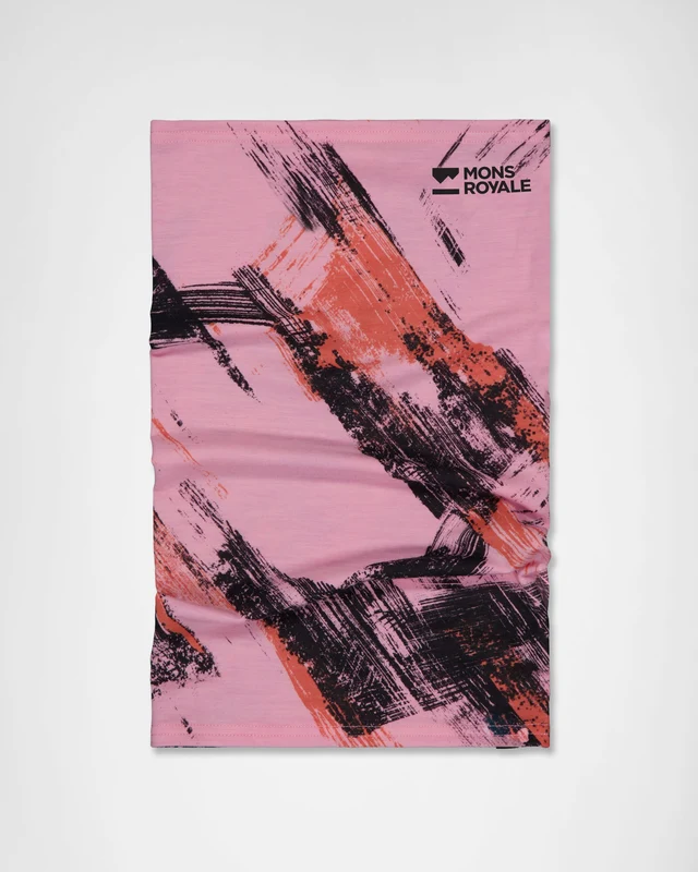 Mons Royale Daily Dose Merino uniszex csősál Paintbrush Pink [2]