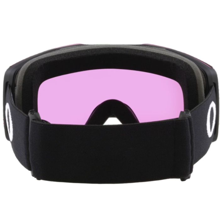 Ochelari Ski Oakley Fall Line M Matte Black Prizm Iced Iridium – ochelari cilindrici fara rama, cu tehnologie Ridgelock si lentile Prizm Snow Iced Iridium pentru vizibilitate maxima si confort pe partie. [4]