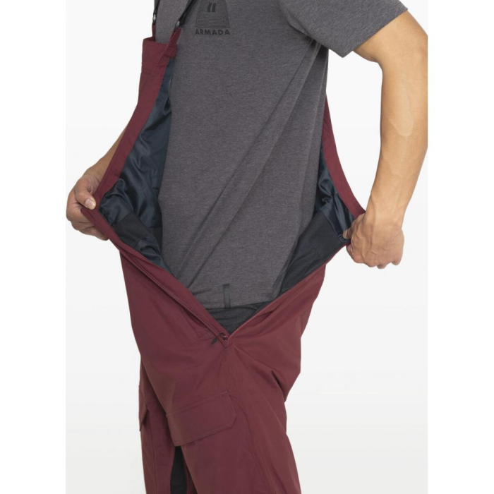 Pantaloni Armada Sumpter Bib Burgundy [8]