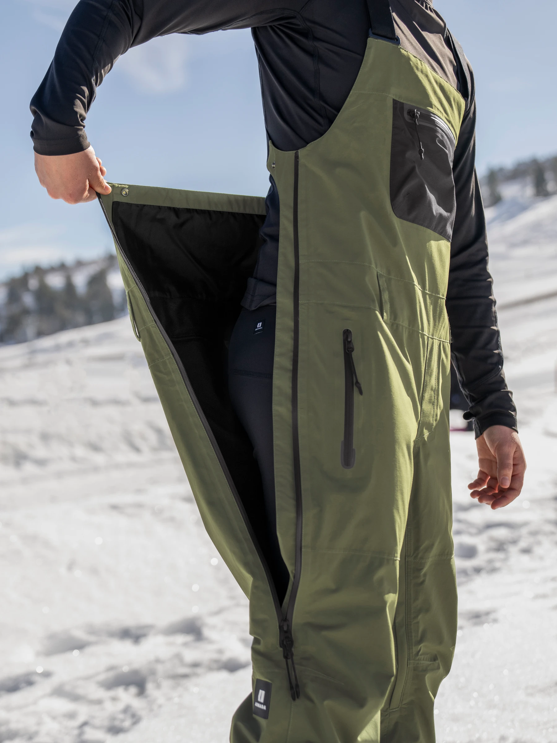 Pantaloni Bib Armada Barbati Pascore 2L Olive Black [5]