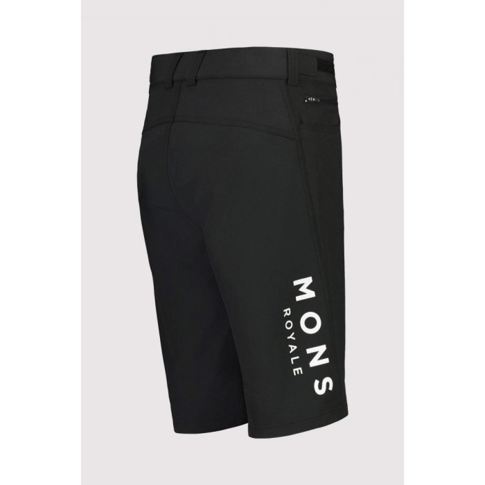 Pantaloni ciclism merino MONS ROYALE W MOMENTUM 2.0 BIKE BLACK [4]