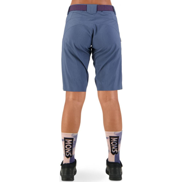 Pantaloni ciclism merino Mons Royale W Virage Bike Shorts Dark Denim [5]
