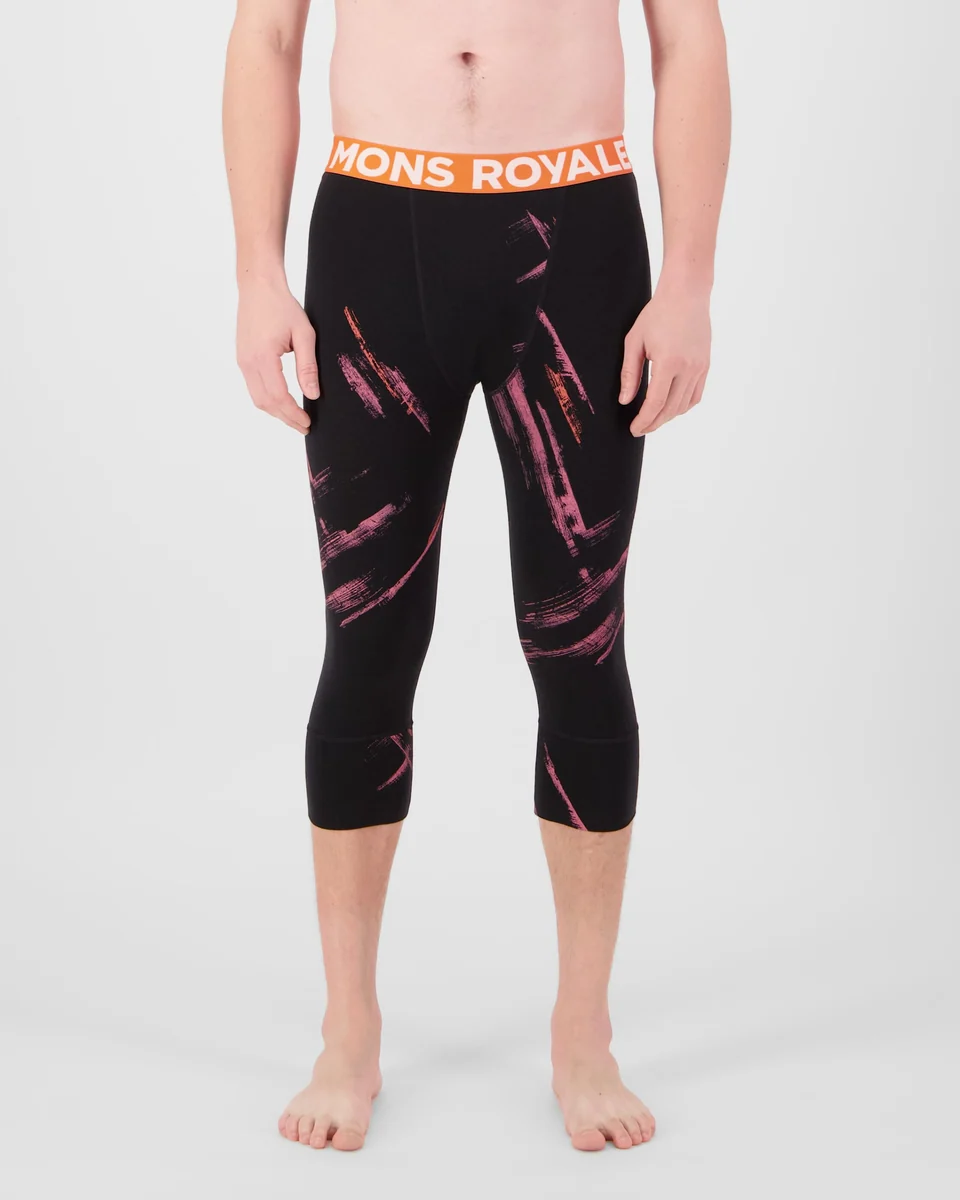 Mons Royale Cascade 3/4 Merino férfi aláöltözet nadrág Airbrush [2]