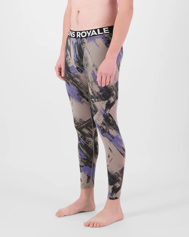 Mons Royale Cascade Merino férfi aláöltözet nadrág Paintbrush Blue [4]