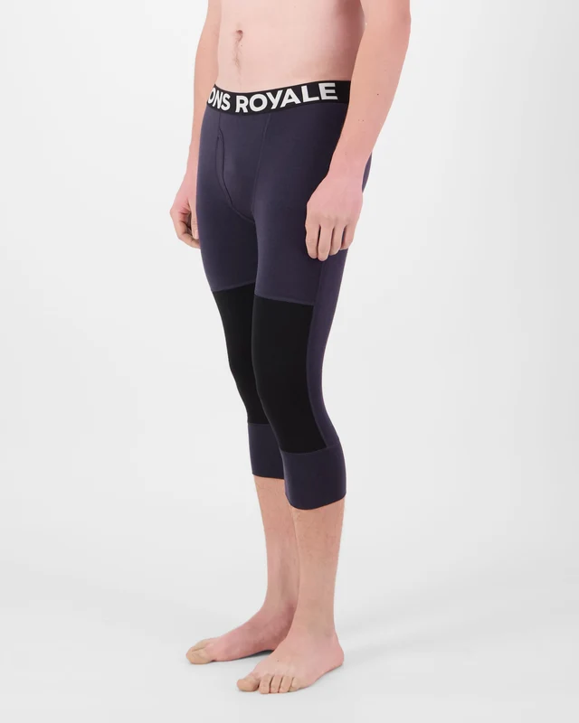 Mons Royale Olympus 3/4 Merino férfi aláöltözet nadrág 9 Iron/Black [3]