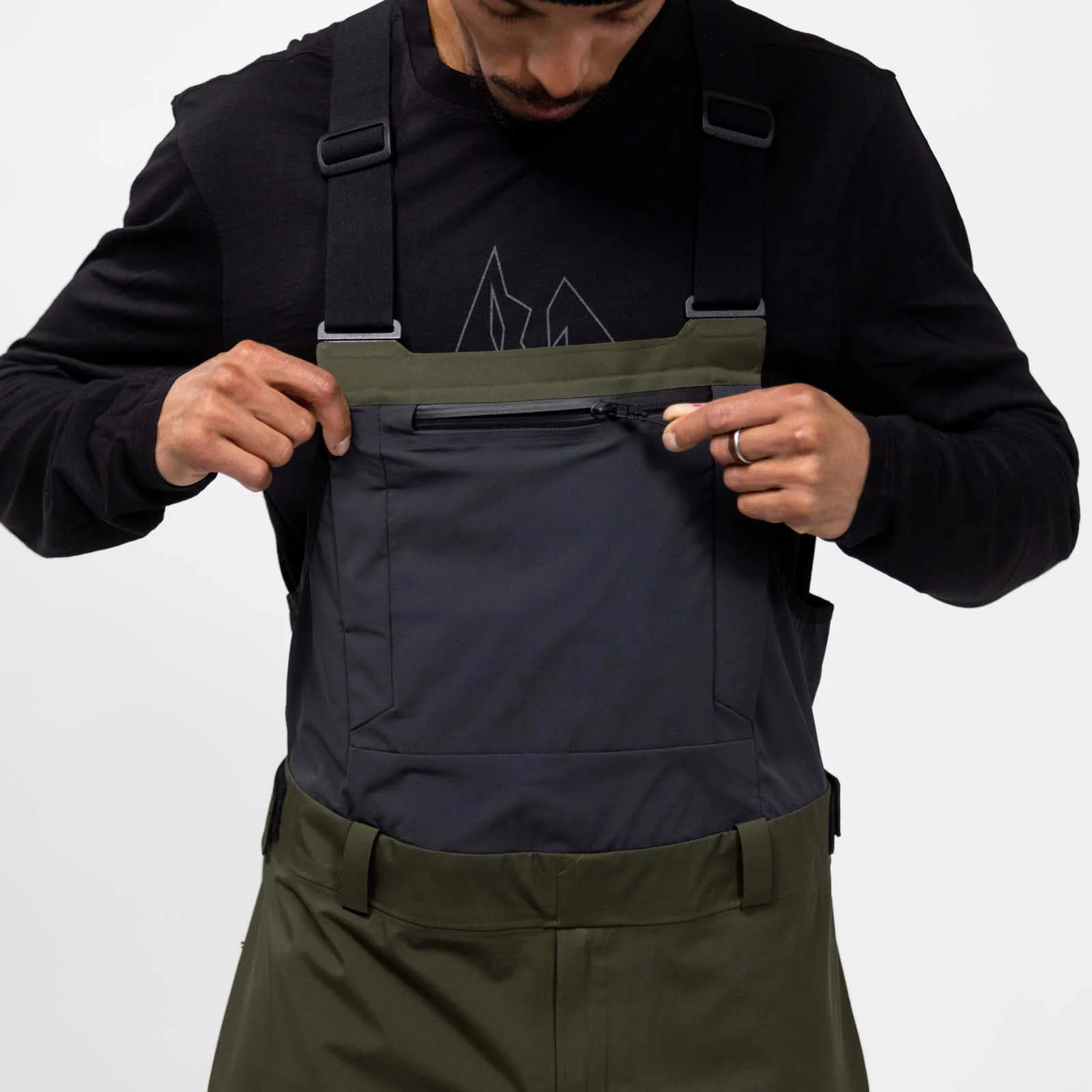 Pantaloni Jones Bib M Shralpinist Strch Rec Stealth Black [5]