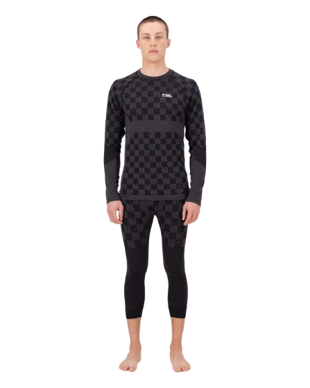 Pantaloni Mons Royale Barbati First Layer Ascender 3/4 Forged Iron Black [5]