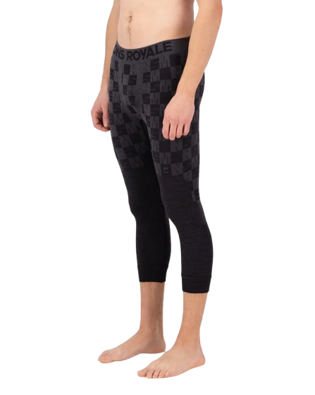 Pantaloni Mons Royale Barbati First Layer Ascender 3/4 Forged Iron Black [3]
