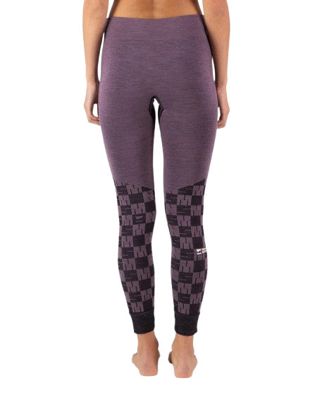 Pantaloni Mons Royale Femei First Layer Ascender Mauve Black [2]