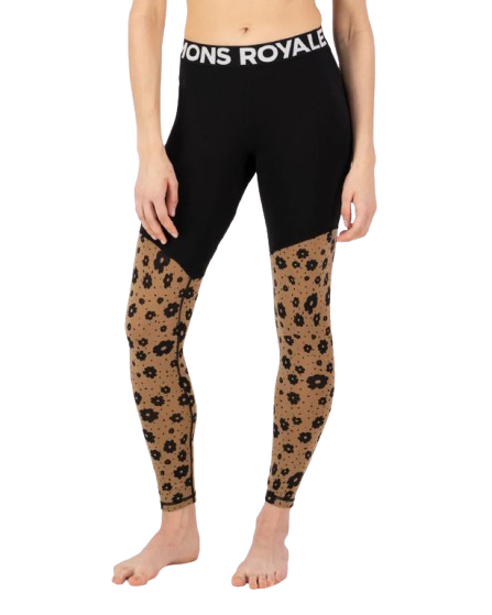 Pantaloni Mons Royale Femei First Layer Cascade Aoraki Lily Toffee [1]