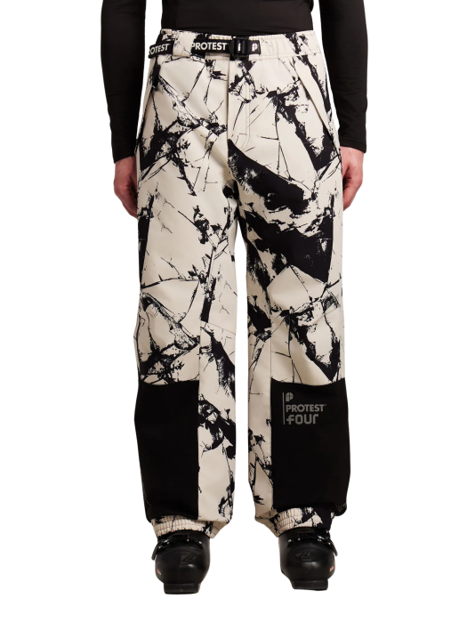 Pantaloni Protest PRTxFLutony Baggy Kit Offwhite Barbati 10K [3]