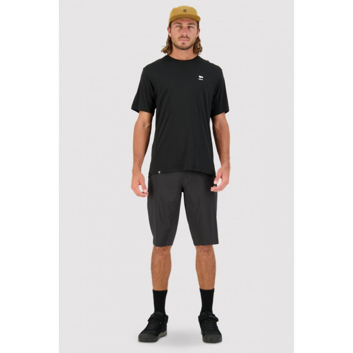 PANTALONI SCURTI MERINO MTB OUTDOOR MONS ROYALE BLACK [4]