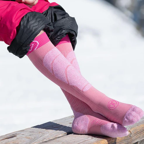 Sosete Ski Copii Sidas Merino Rosa/VI [5]
