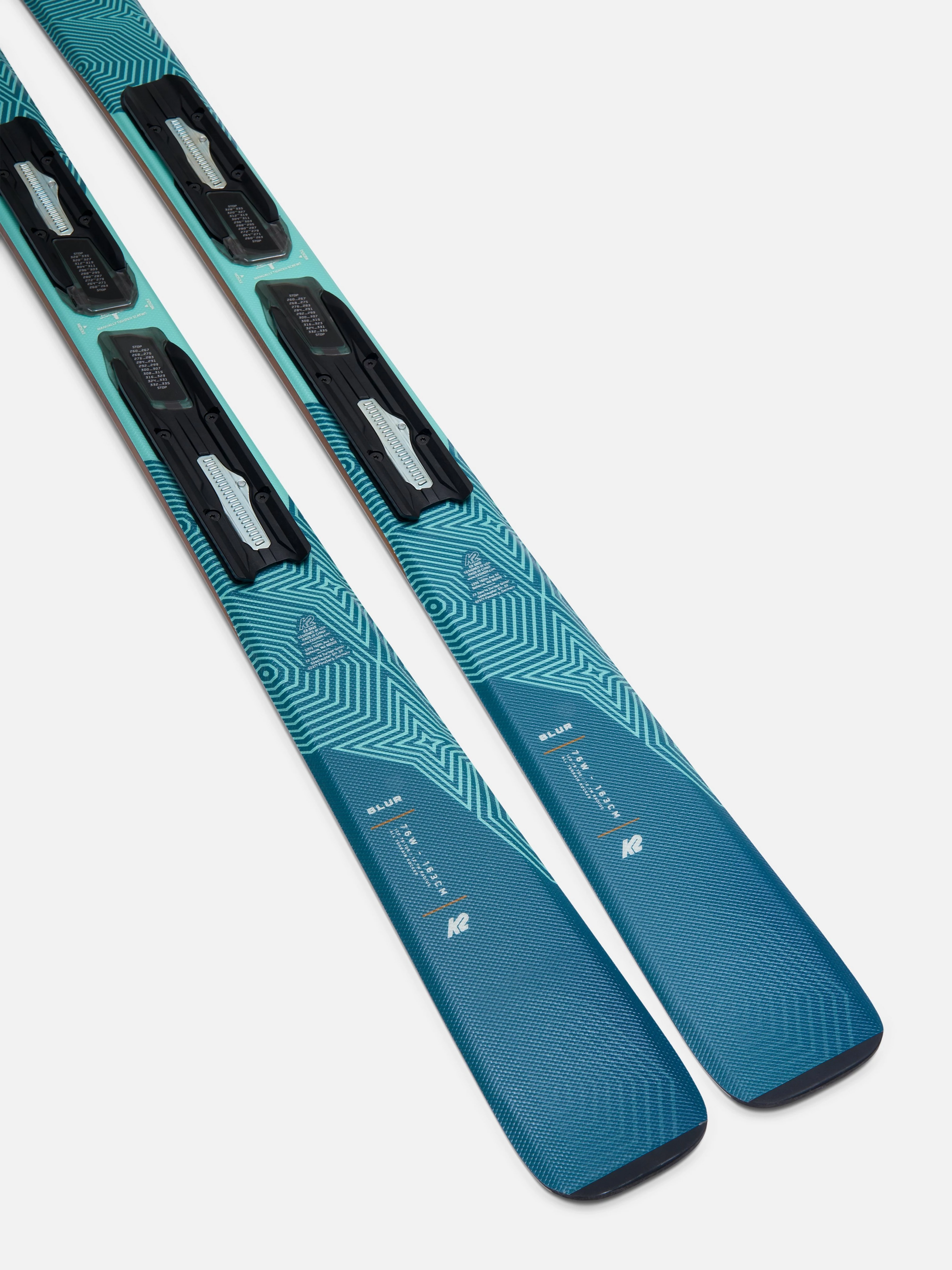 Ski K2 Blur 76 LTD + Legaturi M3 10 Compact Quikclik 80 mm Black/Anthracite Femei [6]