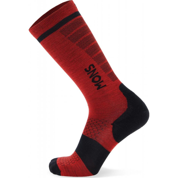 Sosete merino Mons Royale Pro Lite Snow Retro Red [2]