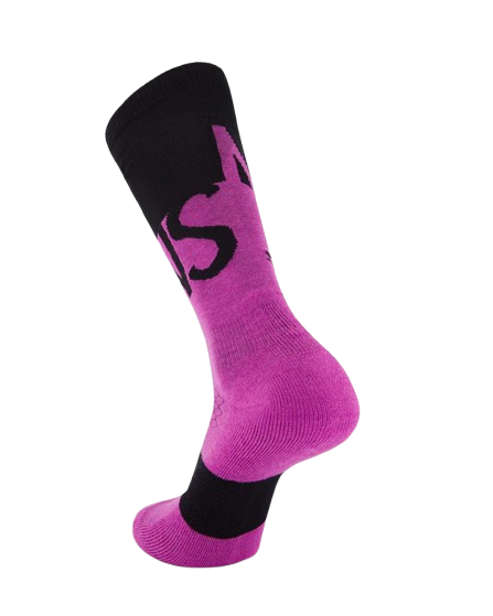 Sosete Mons Royale Ultra Cushion Merino Snow Purple Bolt Black [2]